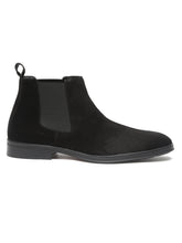 Load image into Gallery viewer, Men Black Solid Mid Top Black Boots
