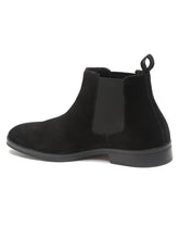 Load image into Gallery viewer, Men Black Solid Mid Top Black Boots
