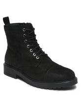 Load image into Gallery viewer, Mens Black Leather Lace-up Boots
