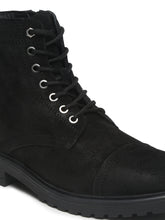 Load image into Gallery viewer, Mens Black Leather Lace-up Boots
