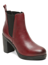Load image into Gallery viewer, Women's Cherry Solid Leather Mid - Ankle High Heeled Boots
