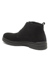 Load image into Gallery viewer, Black  Lace-Up Casual Boots
