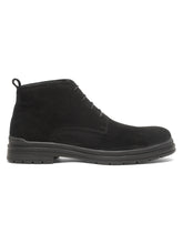 Load image into Gallery viewer, Black  Lace-Up Casual Boots
