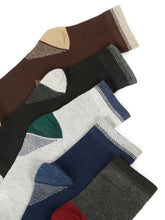 Load image into Gallery viewer, Teakwood Leathers Men's Black Brown Grey Navy Dark Grey Pack Of 5 Cotton Above Ankle Length Socks
