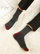 Load image into Gallery viewer, Teakwood Leathers Men's Black Brown Grey Navy Dark Grey Pack Of 5 Cotton Above Ankle Length Socks
