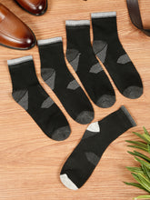 Load image into Gallery viewer, Teakwood Leathers Men's Pack Of 5 Cotton Above Ankle Length Socks

