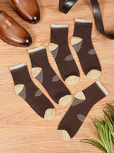 Load image into Gallery viewer, Teakwood Leathers Men's Pack Of 5 Cotton Above Ankle Length Socks
