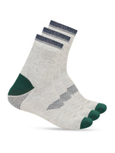 Load image into Gallery viewer, Teakwood Leathers Men's Pack Of 3 Cotton Above Ankle Length Socks

