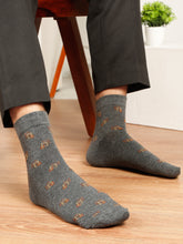 Load image into Gallery viewer, Teakwood Leathers Men's Black Brown Grey Navy Dark Grey Pack Of 5 Cotton Above Ankle Length Socks
