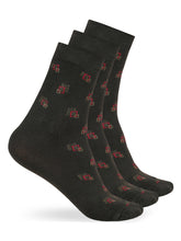 Load image into Gallery viewer, Teakwood Leathers Men's Pack Of 3 Cotton Above Ankle Length Socks
