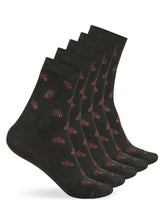 Load image into Gallery viewer, Teakwood Leathers Men's Pack Of 5 Cotton Above Ankle Length Socks
