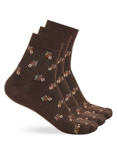 Load image into Gallery viewer, Teakwood Leathers Men's Pack Of 3 Cotton Above Ankle Length Socks
