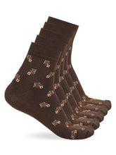 Load image into Gallery viewer, Teakwood Leathers Men's Pack Of 5 Cotton Above Ankle Length Socks
