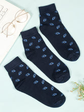 Load image into Gallery viewer, Teakwood Leathers Men's Pack Of 3 Cotton Above Ankle Length Socks
