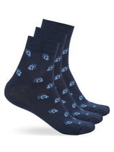 Load image into Gallery viewer, Teakwood Leathers Men's Pack Of 3 Cotton Above Ankle Length Socks
