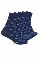 Load image into Gallery viewer, Teakwood Leathers Men's Pack Of 5 Cotton Above Ankle Length Socks
