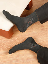 Load image into Gallery viewer, Teakwood Leathers Men's Black Brown Grey Navy Dark Grey Pack Of 5 Cotton Above Ankle Length Socks
