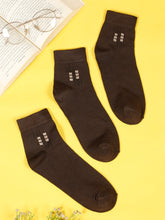 Load image into Gallery viewer, Teakwood Leathers Men's Pack Of 3 Cotton Above Ankle Length Socks
