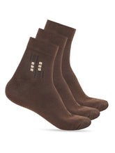 Load image into Gallery viewer, Teakwood Leathers Men's Pack Of 3 Cotton Above Ankle Length Socks
