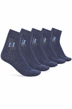 Load image into Gallery viewer, Teakwood Leathers Men's Pack Of 5 Cotton Above Ankle Length Socks
