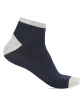 Load image into Gallery viewer, Teakwood Leathers Men's Black White Grey Navy Dark Grey Pack Of 5 Cotton Ankle Length Socks

