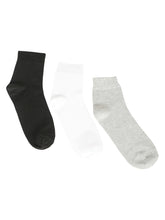 Load image into Gallery viewer, Teakwood Leathers Men's Pack Of 3 Cotton Above Ankle Length Socks
