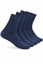Load image into Gallery viewer, Teakwood Leathers Men's Pack Of 5 Cotton Above Ankle Length Socks
