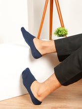 Load image into Gallery viewer, Teakwood Leathers Men's Black Brown Grey Navy Dark Grey Pack Of 5 Cotton Shoe Liner Socks
