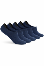 Load image into Gallery viewer, Teakwood Leathers Men's Pack Of 5 Cotton Shoe Liner Socks
