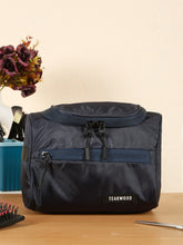 Load image into Gallery viewer, Teakwood Navy Essentials Travel Toiletry Bag
