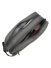Load image into Gallery viewer, Teakwood  Compact Dual-Zip Travel Toiletry Kit
