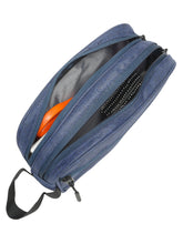 Load image into Gallery viewer, Teakwood  Compact Dual-Zip Travel Toiletry Kit
