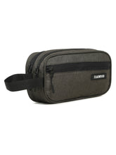 Load image into Gallery viewer, Teakwood  Compact Dual-Zip Travel Toiletry Kit
