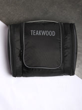 Load image into Gallery viewer, Teakwood Polyester Toiletry Kit Bag Black

