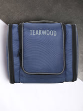 Load image into Gallery viewer, Teakwood Polyester Toiletry Kit Bag Blue
