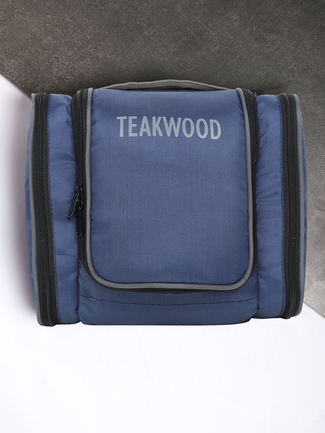 Teakwood Polyester Toiletry Kit Bag Blue