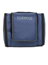 Load image into Gallery viewer, Teakwood Polyester Toiletry Kit Bag Blue
