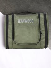 Load image into Gallery viewer, Teakwood Polyester Toiletry Kit Bag Olive Green
