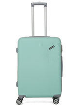 Load image into Gallery viewer, Aqua Blue Textured Hard-Sided Trolley Bag
