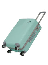 Load image into Gallery viewer, Aqua Blue Textured Hard-Sided Trolley Bag
