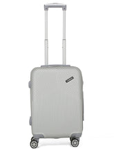Load image into Gallery viewer, Grey Textured Hard-Sided Trolley Bag
