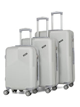 Load image into Gallery viewer, Grey Textured Hard-Sided Trolley Bag
