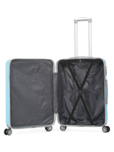 Load image into Gallery viewer, Sea Blue Textured Hard-Sided Trolley Bag
