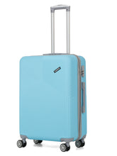 Load image into Gallery viewer, Sea Blue Textured Hard-Sided Trolley Bag
