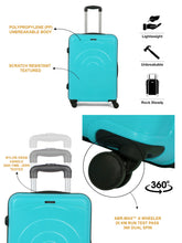 Load image into Gallery viewer, Dart Textured Hard Sided Cabin Sized Trolley Bag
