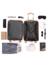 Load image into Gallery viewer, Teakwood Unisex Solid Hard Sided Cabin Florida Trolley Bag
