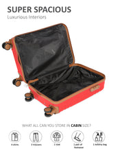 Load image into Gallery viewer, Teakwood Unisex Solid Hard Sided Cabin Florida Trolley Bag
