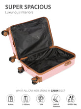 Load image into Gallery viewer, Teakwood Unisex Solid Hard Sided Cabin Florida Trolley Bag
