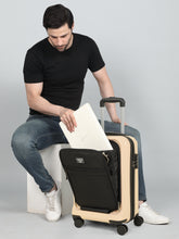 Load image into Gallery viewer, Teakwood Travel Trolley Luggage with 360° Dual Spinner Wheels, Unbreakable Hard Shell Body, Scratch-Resistant Finish, Side Combination Lock, Heavy-Duty Smooth Zippers, Mesh Organizer &amp; Elastic Cross Straps, Small, Multicolor
