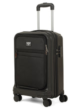 Load image into Gallery viewer, Teakwood Travel Trolley Luggage with 360° Dual Spinner Wheels, Unbreakable Hard Shell Body, Scratch-Resistant Finish, Side Combination Lock, Heavy-Duty Smooth Zippers, Mesh Organizer &amp; Elastic Cross Straps, Small, Multicolor
